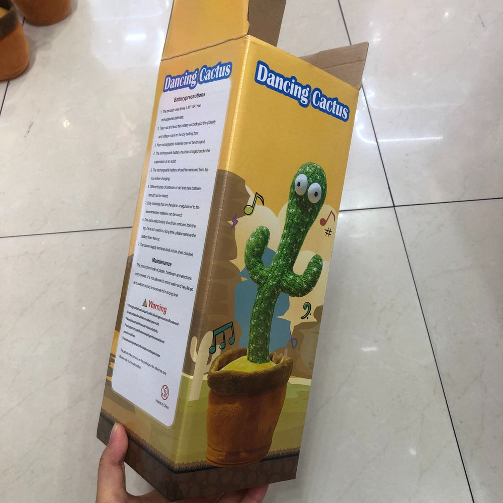 popular internet celebrity cactus learning to speak, electric swing, singing and dancing, funny kidsstuffed toys