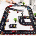 Kids rail traffic patchwork puzzle diy racing track puzzle early education educational toys car parking lot