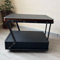 All solid wood movable coffee table smart sofa side table modern casual corner table living room multifunctional storage cabinet movable