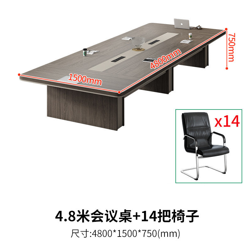 Saint li large conference table, long table, minimalist modern conference room training table, rectangular conference table and chairs