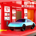 Kids' large-sized mobile gas station truck simulation - engineering transport car model - inertia toy for boys