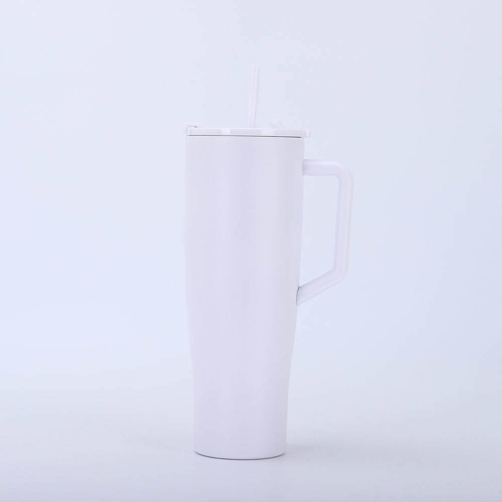 Amazon 40oz large capacity handle ice cup 304 stainless steel vacuum insulated cup outdoor car cup