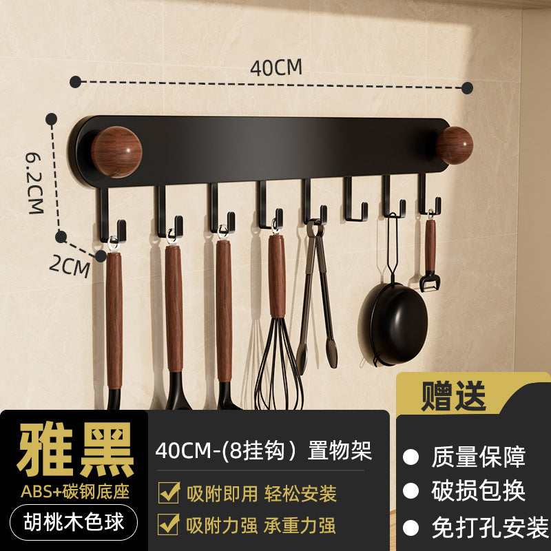 Medieval style kitchen strong adhesive hook wall hanging punch-free storage rack for home entrance door clothes hanger storage hook