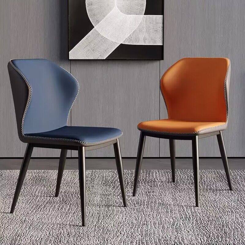 Dining chair for homecasualnordicaccessible luxuryitalian normcorepopular backrest sofa iron restaurant chair dining table chair