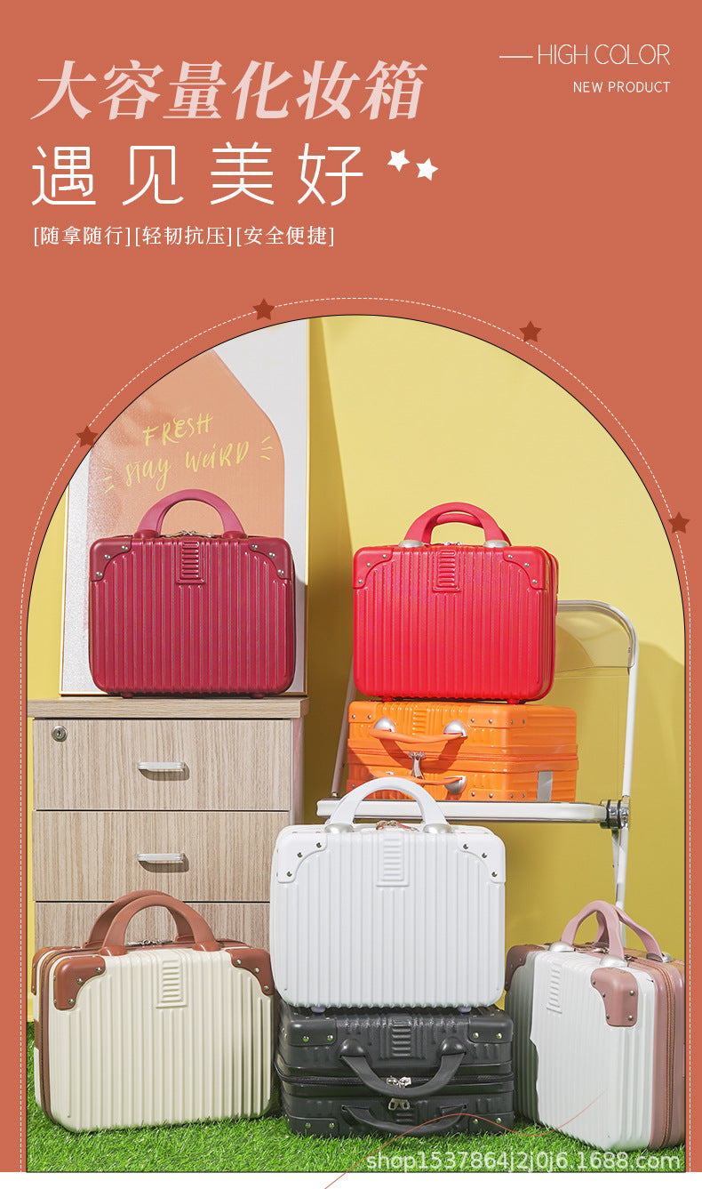 14-Inch new portable cosmetic case, small capacity and light storage box, wedding souvenir, small box, holiday gift box.