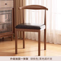 Walnut color | upgraded and reinforced [high elastic sponge] black microfiber leather seat surface