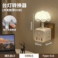 Voice-activated night light - smart bedside lamp with voice control for home, bedroom, reading, dorm room, and smart desk lamp with socket adapter