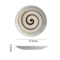 Japanese-style ceramic dinner plates - shallow plates, flat plates, western dinnerware, high-end hotel tableware, steak plates, retro & stylish serving dishes