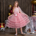 European and american cross-border girls' dresses: mesh vest cake skirt, high-end tutu dress, custom girl's dresses