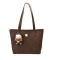 Korean style vintage shoulder bag - women's niche design, embossed texture, underarm bag, large capacity tote