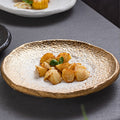 Minimalist chic: high-end, light luxury steak plate for home dining - unique ceramic serving dish for desserts and pastries