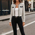 Xiaoxiangfengoutwear women's spring & fall  sweater small cardigan shorttopstrendy xiaoxiangfengsweater