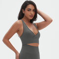 European and american seamless yoga wear sexy backless sports bra breathable push-up yoga bra running fitness tank top for women