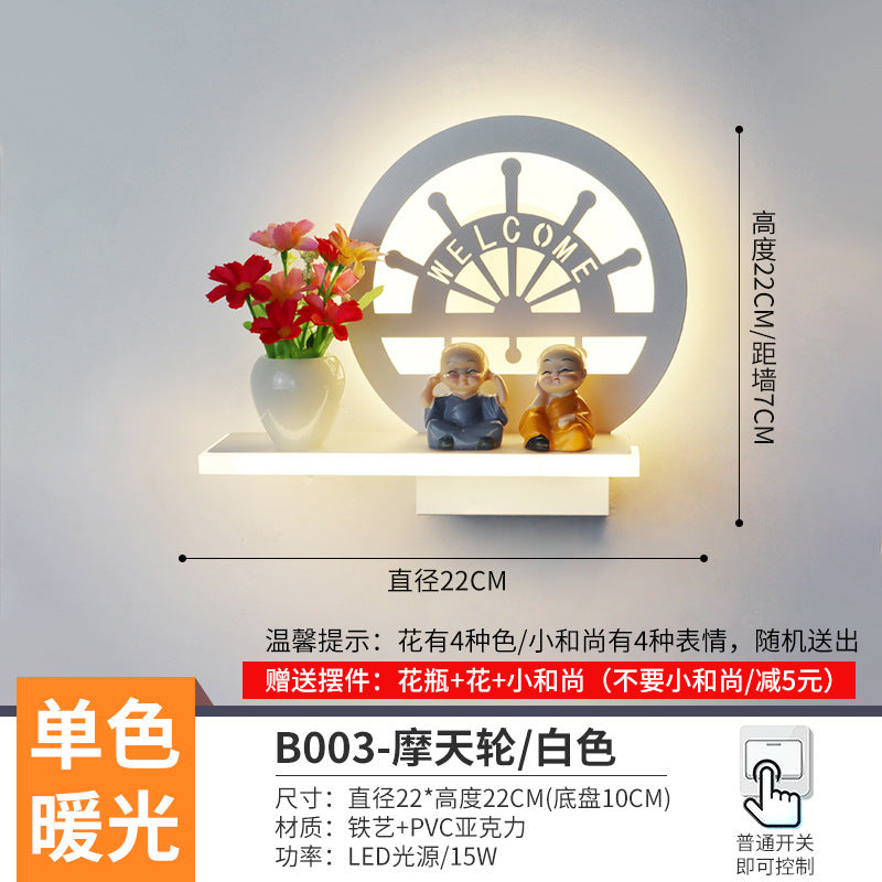 The whole network low-cost led corridor aisle entrance light new Nordic stairs balcony bedroom bedside background wall wall lamp