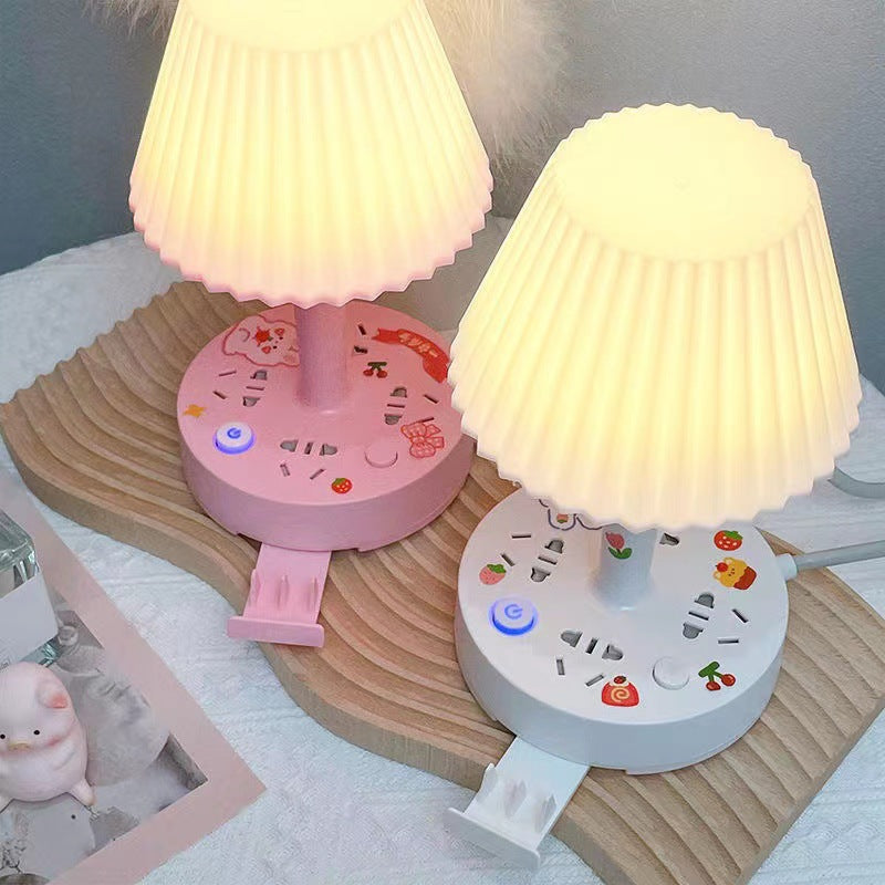 Multifunctional desk lamp socket led reading usb eye protection lamp student dormitory desk lamp bedroom bedside power strip