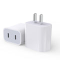 40w charger for apple 17, dual-port charging adapter, 3c certified iphone 15 mobile phone data cable, fast charging adapter