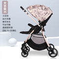 Baby stroller - convertible reclining, lightweight, foldable, portable, 2-way push