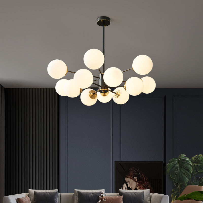 [Strict selection] All-copper Nordic molecular lamp magic bean hanging living room lamp designer creative personality post-modern lamps