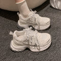 Thick sole heightened dad shoes women's 2026new arrivalspring sports casual shoes best selling petites mesh women's shoes