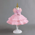 New arrivalin stockkids dress tutu cake princess dress baby girl first birthday dress baby dress