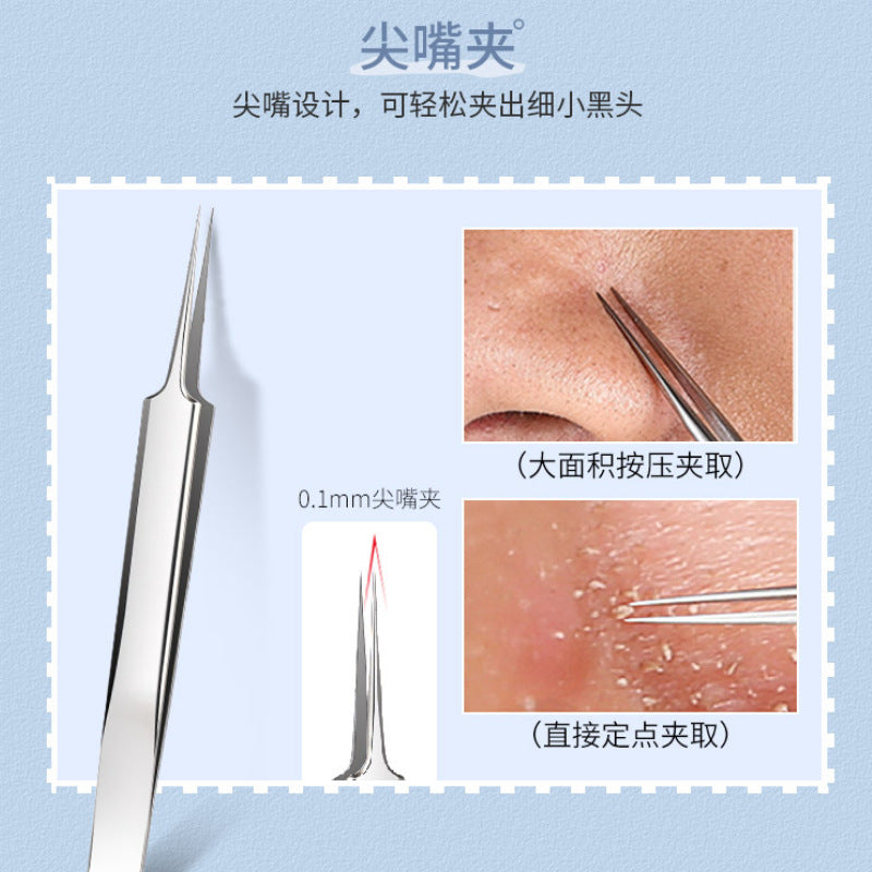 Keqi cell clip stainless steel acne needle acne needle squeeze acne remove blackheads clip tool suit wholesale acne war