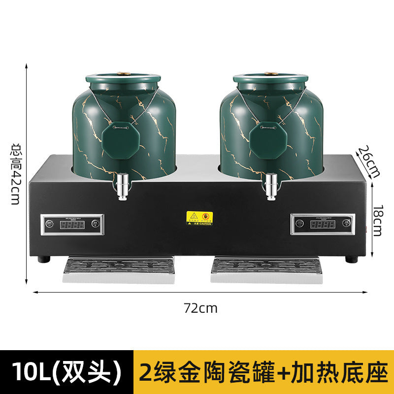 Milk tripod, hotel restaurant ceramic milk tripod coffee tripod numerical control heating stainless steel hot and cold tripod, juice tripod