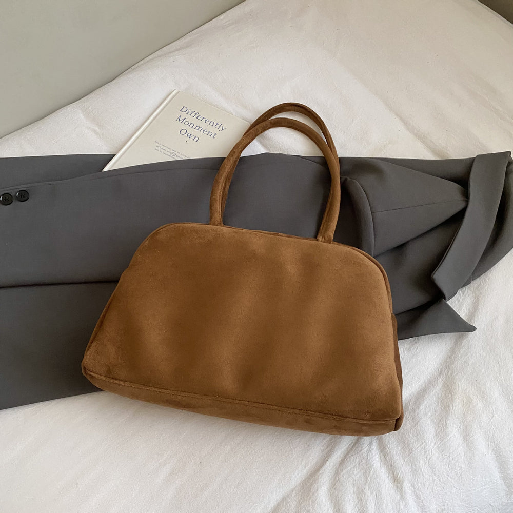 Retro frosted large-capacity armpit women's bag 2025new arrivalfall and winter atmosphere shoulder bag accessible luxurycasualwork clothing bag