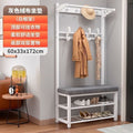 Simple shoe changing stool entrance door for home coat rack floor-standing entrance storage rack all-in-one foyer multifunctional coat rack