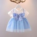 Girls' sweet princess dress -  summer collection - kids' mesh dress - trendy children's clothing wholesale