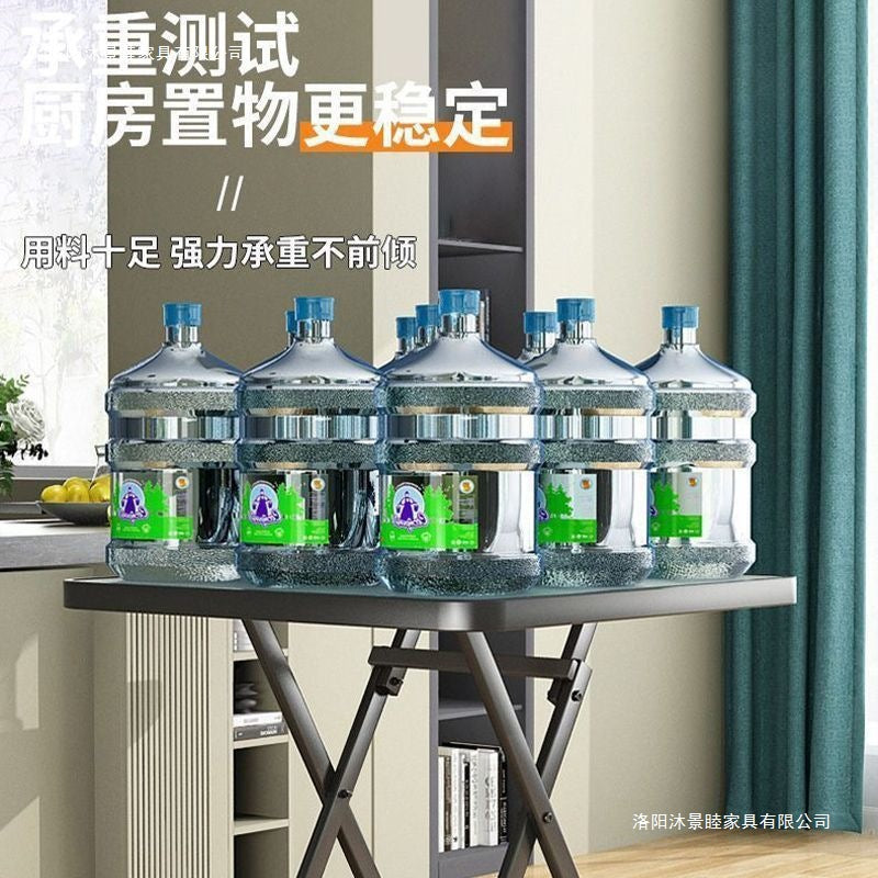 Foldable table dining table small apartment for eating and doing homework round table rental room dormitory portable stall square table