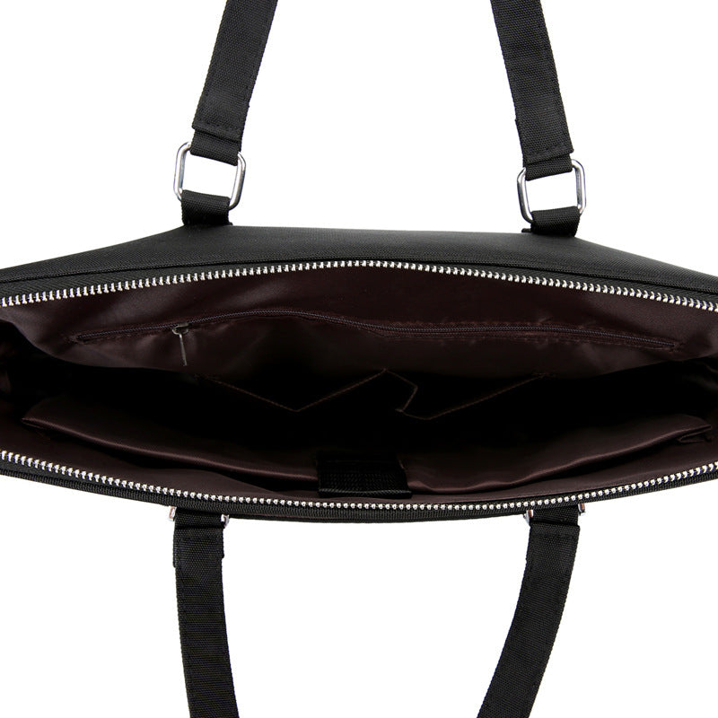 New briefcase Fashion trend Business Oxford cloth File bag Large capacity bag Laptop bag Crossbody bag