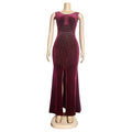 European and american style new african export plus size women's clothing ebey   socialite slim fit slit dress
