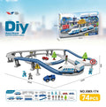 new arrivalassemble electric rail car kids city train train subway parking lot scene toys wholesale