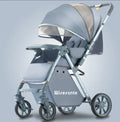 Baby stroller, reclining newborn baby, lightweight, foldable, two-way landscape, kids can sit, handy gadget, foldable, one-hand foldable