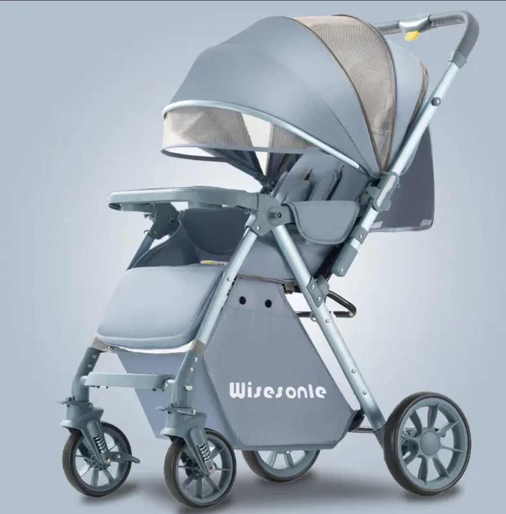 Baby stroller can sit or lie down high view lightweight foldable two-way stroller kids stroller walking baby wholesale
