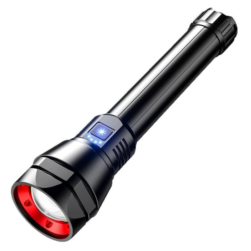Cross-border strong light flashlight charging, portable, long battery life, outdoor long-distance shooting and waterproof multi-functional household explosive flashlight