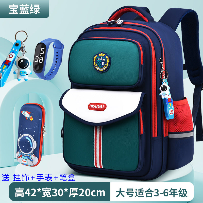 2026 new school backpack for elementary school students, grades 1-6, boys and girls, ultra-lightweight, load-reducing, and spine-protecting