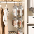 Stainless steel thickened multi-head clothes hanger with multiple clips for drying socks, multi-functional drying rack for underwear, windproof sock drying rack