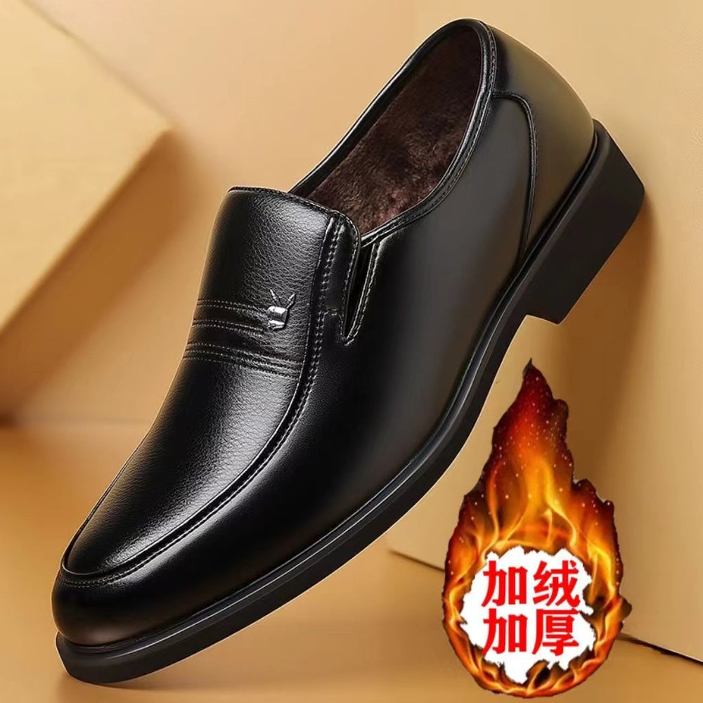 Fleece-linedthickenedboots men's winter men's shoes new arrivalmen boots k-style high-top easiest for matchheight increasercasual leather shoes
