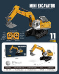 hot-selling full proportional alloy mini excavator dumper truck 1:64 scale kids' remote control construction vehicle mini forklift