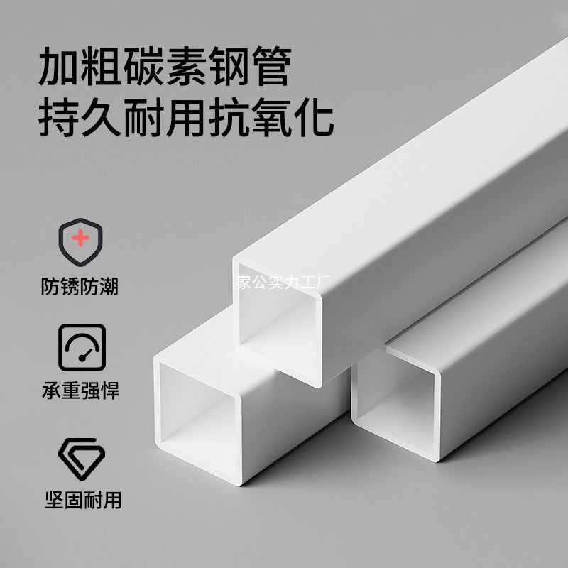 Wardrobe Home Bedroom Simple Assembly Storage Cabinet Rental Room Shelves Strong and Durable Open Wardrobe