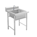 For homestainless steel sink single double three pool disinfection pool washbasin dishwashing kitchen restaurant commercial with bracket