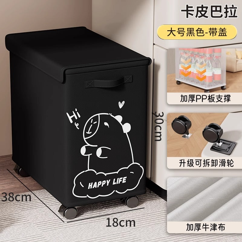 Office Storage Basket Under Table Station Removable Wheel Shelf Cart Dormitory Snack School Bag Storage Rack