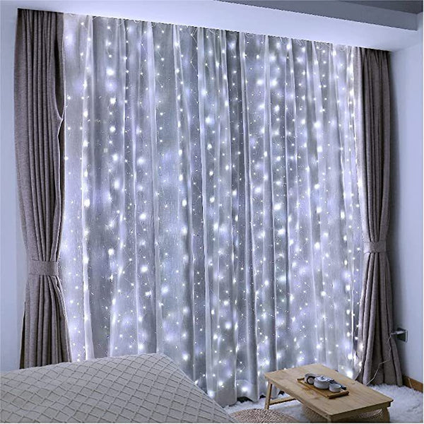 Cross-border new product led curtain light usb remote control copper wire light christmas decorative light room bedroom curtain light string