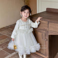 Girls' dress  autumn sweet & stylish little girl long sleeve first birthday party dress princess dress trendy skirt