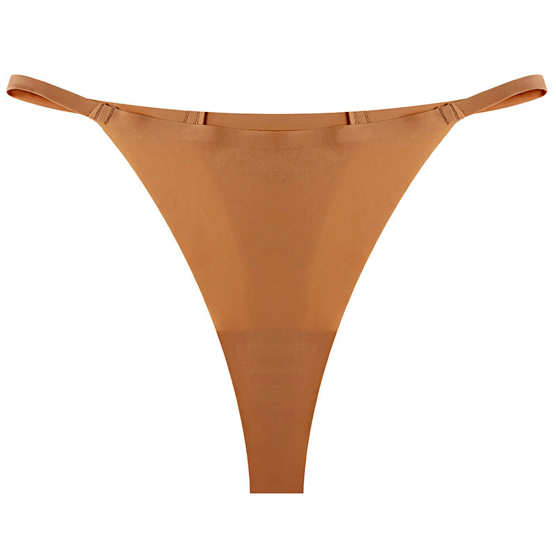 supply underwear sports one-piece t-pants ice silk breathable quick-drying low-waist seamless sexy thin strap thong