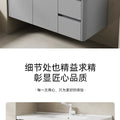 Bathroom cabinet ceramic all-in-one basin sanitary for home wash basin wash basin combination honeycomb aluminum storage j mirror