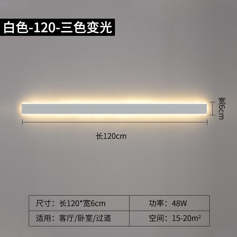 Long strip wall lamp modern casual living room sofa background wall lamp normcore bedroom bedside lamp aisle staircase lamp