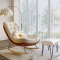 Honeycomb rocking chair scandinavian rocking chair recliner accessible luxury lazy chair for home adult single sofa chair balcony casual chair