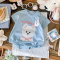 Infant and toddler clothing, summer style, full-month baby one-piece, summer clothing, thin baby bag, butt-covering clothing, super cute crawling clothing